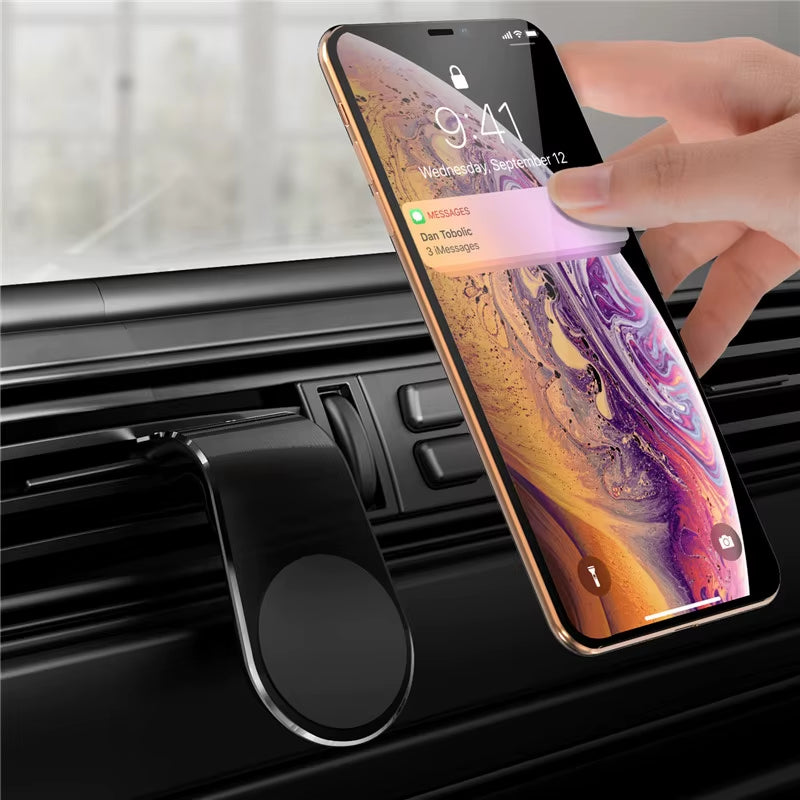Magnetic Air Vent Car Phone Holder MagSafe Compatible – 360° Rotating Clip Phone Mount 
