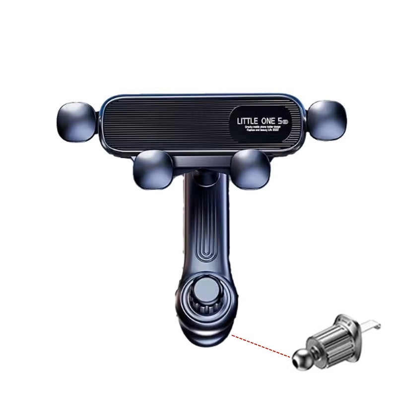 Gravity Car Phone Holder – Universal Air Vent Mount for 4.7"–7" Smartphones, Shockproof One-Hand GPS Clip