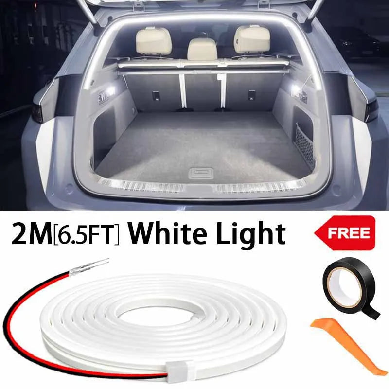 Auto-Sensing LED Boot Light Strip – Wiring-Free Ambient Trunk Lighting for All Cars