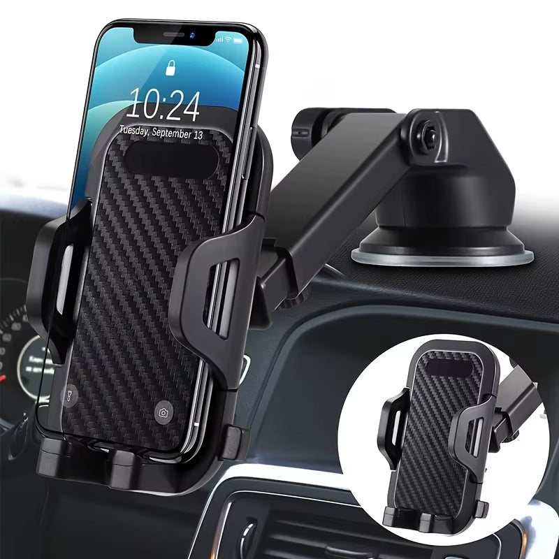 Universal Suction Cup Car Phone Holder – 360° Adjustable Dashboard & Windscreen Mount for iPhone, Samsung & More