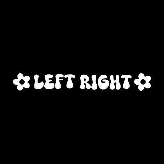 Left & Right Rearview Mirror Vinyl Decals (Pair) – Waterproof Car Interior Decoration Stickers