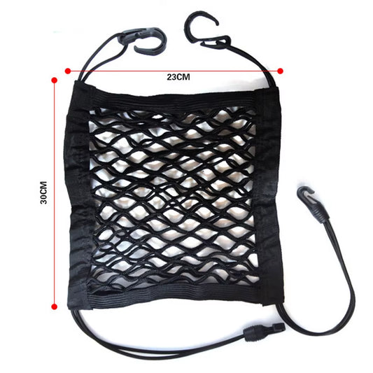 Adjustable Pet Car Barrier & Safety Mesh – Dog Back Seat Guard with Storage Bag for SUVs, Wagons & Hatchbacks
