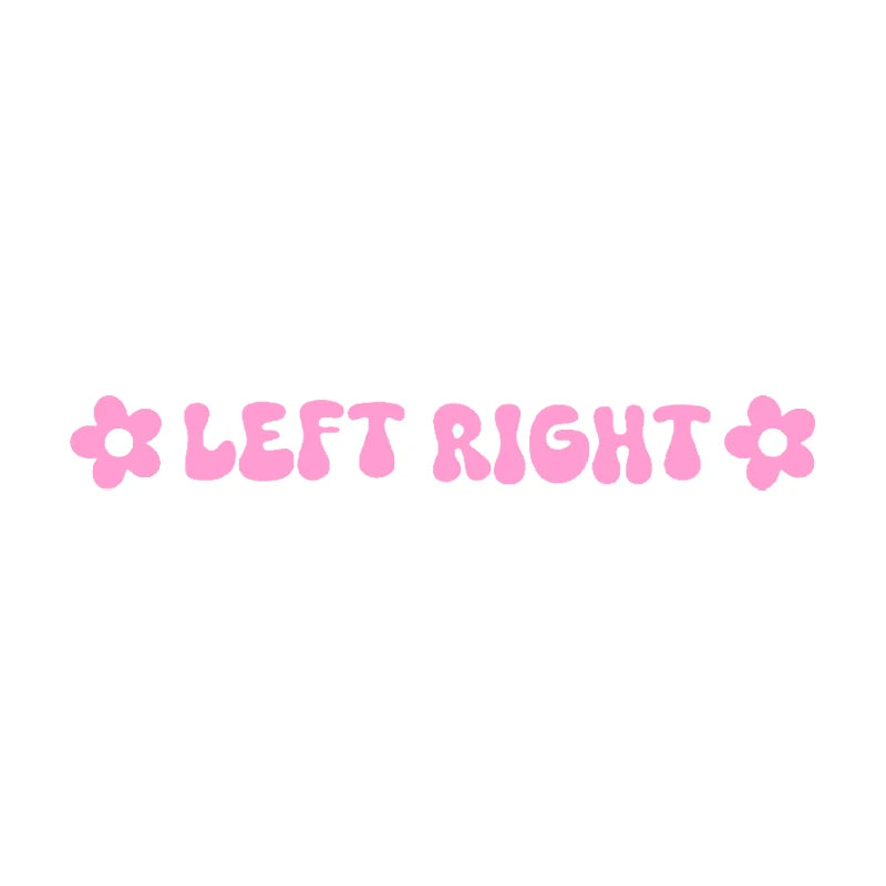 Left & Right Rearview Mirror Vinyl Decals (Pair) – Waterproof Car Interior Decoration Stickers