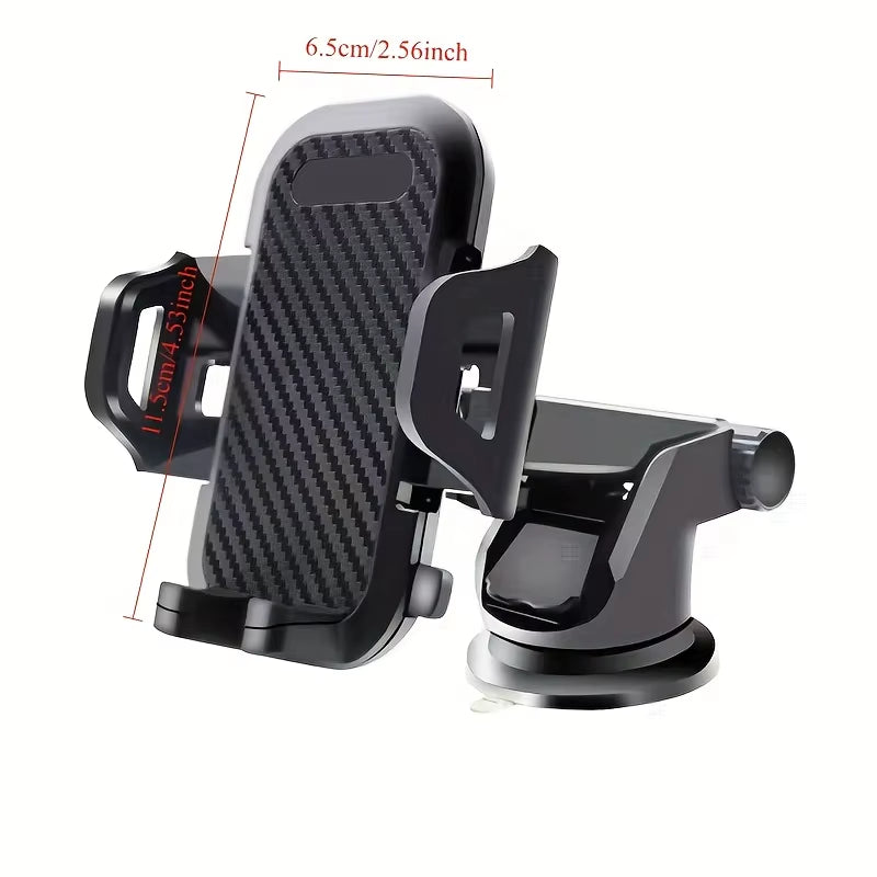 Universal Suction Cup Car Phone Holder – 360° Adjustable Dashboard & Windscreen Mount for iPhone, Samsung & More