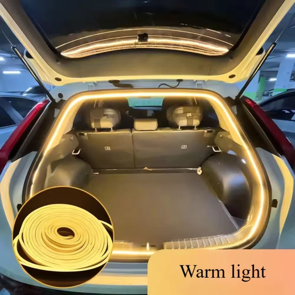 Auto-Sensing LED Boot Light Strip – Wiring-Free Ambient Trunk Lighting for All Cars