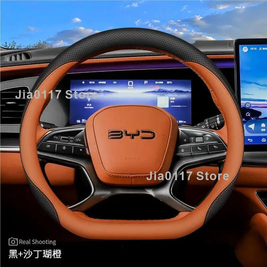 BYD Sealion 7 / Shark 6 / Destroyer 05 Steering Wheel Cover – Non-Slip Breathable Interior Upgrade 2024–2025