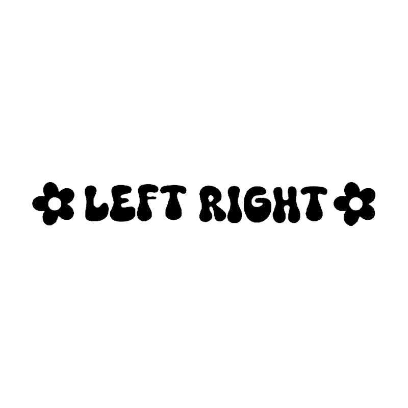 Left & Right Rearview Mirror Vinyl Decals (Pair) – Waterproof Car Interior Decoration Stickers