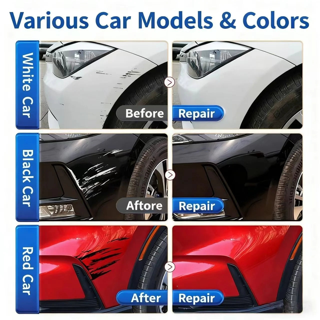 Tesla Touch-Up Paint Kit (Model 3/Y/S/X) – 2-in-1 Pen & Brush Scratch Repair, Color-Matched 12ml