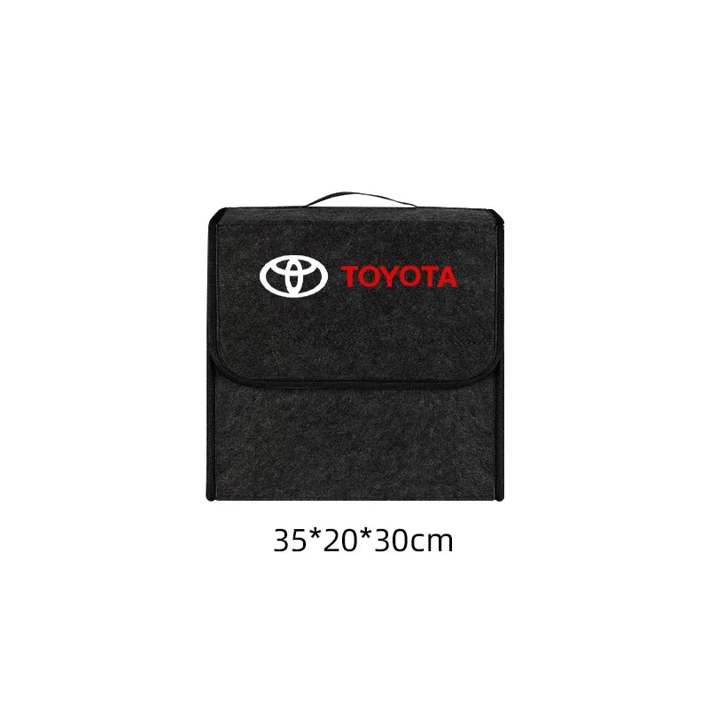 Foldable Felt Car Trunk Organizer – Collapsible Storage Box (Fits Toyota Corolla, Camry, RAV4, Yaris, Hilux & More)