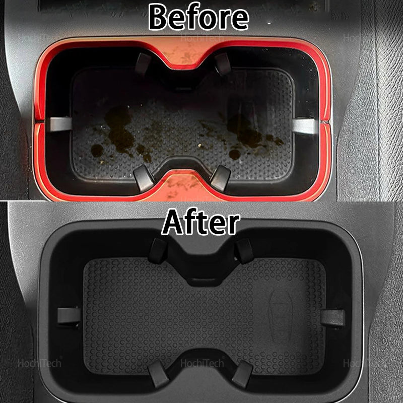 BYD Shark 6 2024–2026 Centre Console Cup Holder & Storage Tray – Anti-Slip TPE Drink Holder Insert