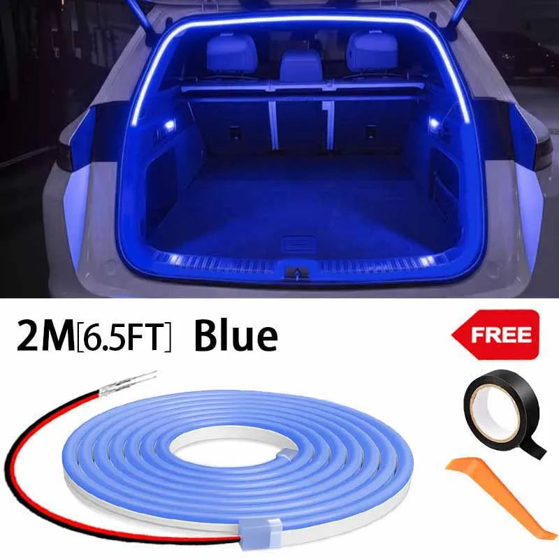 Auto-Sensing LED Boot Light Strip – Wiring-Free Ambient Trunk Lighting for All Cars
