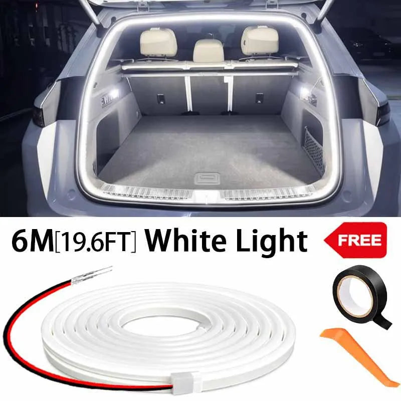 Auto-Sensing LED Boot Light Strip – Wiring-Free Ambient Trunk Lighting for All Cars