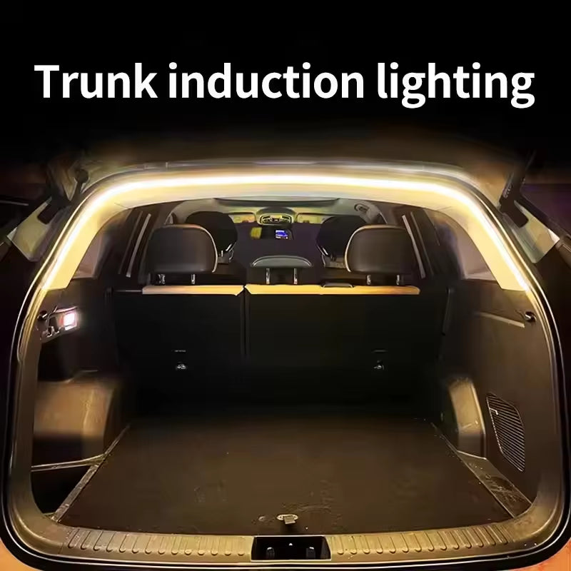 Auto-Sensing LED Boot Light Strip – Wiring-Free Ambient Trunk Lighting for All Cars
