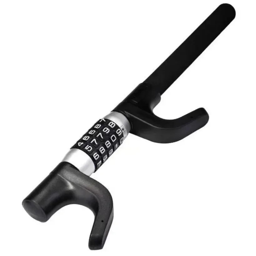 Alloy Steel Combination Steering Wheel Lock – Universal Anti-Theft Security Lock for All Cars