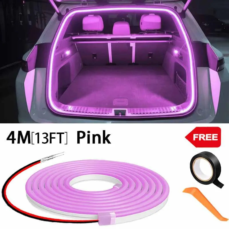 Auto-Sensing LED Boot Light Strip – Wiring-Free Ambient Trunk Lighting for All Cars