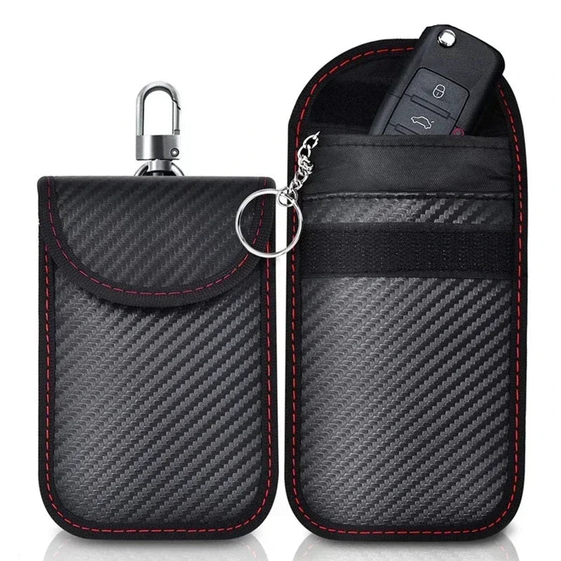 Anti-theft Key Signal Blocker Pouch – RFID Shielding Case for Keyless Entry Car Key Fobs & Cards