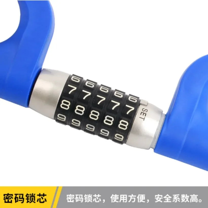 Alloy Steel Combination Steering Wheel Lock – Universal Anti-Theft Security Lock for All Cars