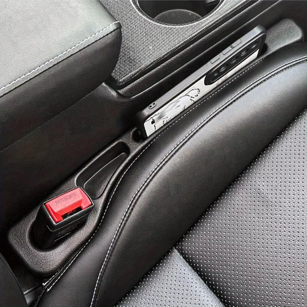 Car Seat Gap Filler & Crevice Storage Organiser – 2-Piece Console Side Pocket Set for All Vehicles