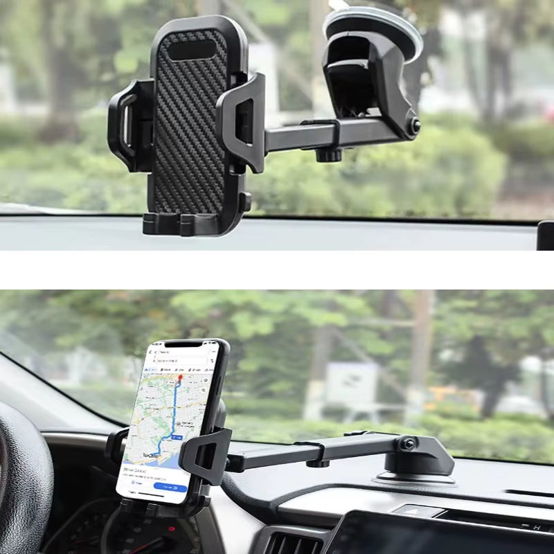 Universal Suction Cup Car Phone Holder – 360° Adjustable Dashboard & Windscreen Mount for iPhone, Samsung & More