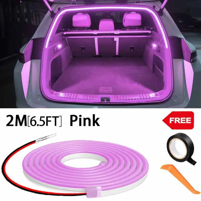 Auto-Sensing LED Boot Light Strip – Wiring-Free Ambient Trunk Lighting for All Cars