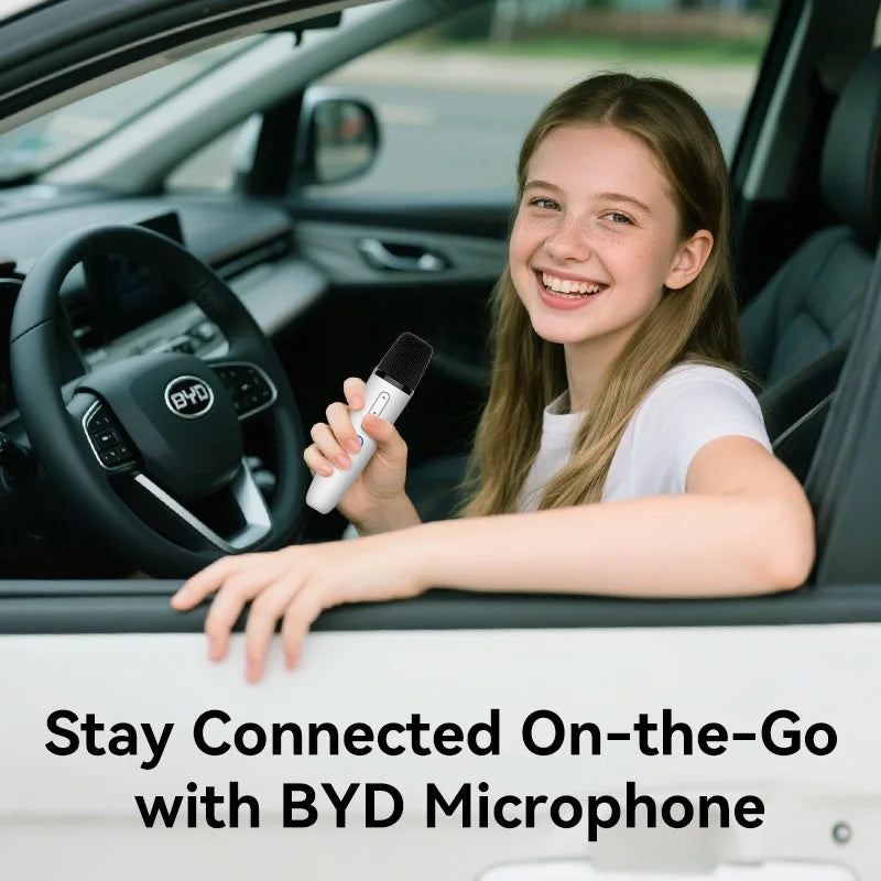 Puremic Karaoke Microphone System for BYD & DENZA – Wireless Car Karaoke with Millions of Songs for All BYD & DENZA Models