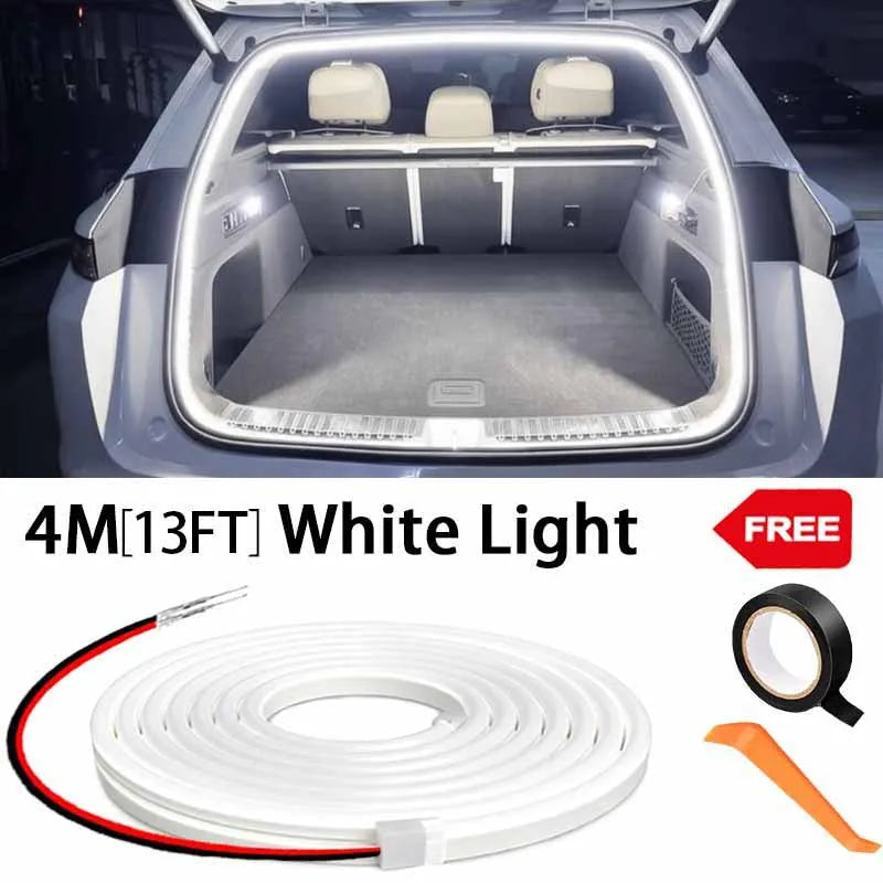 Auto-Sensing LED Boot Light Strip – Wiring-Free Ambient Trunk Lighting for All Cars