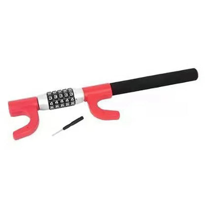 Alloy Steel Combination Steering Wheel Lock – Universal Anti-Theft Security Lock for All Cars