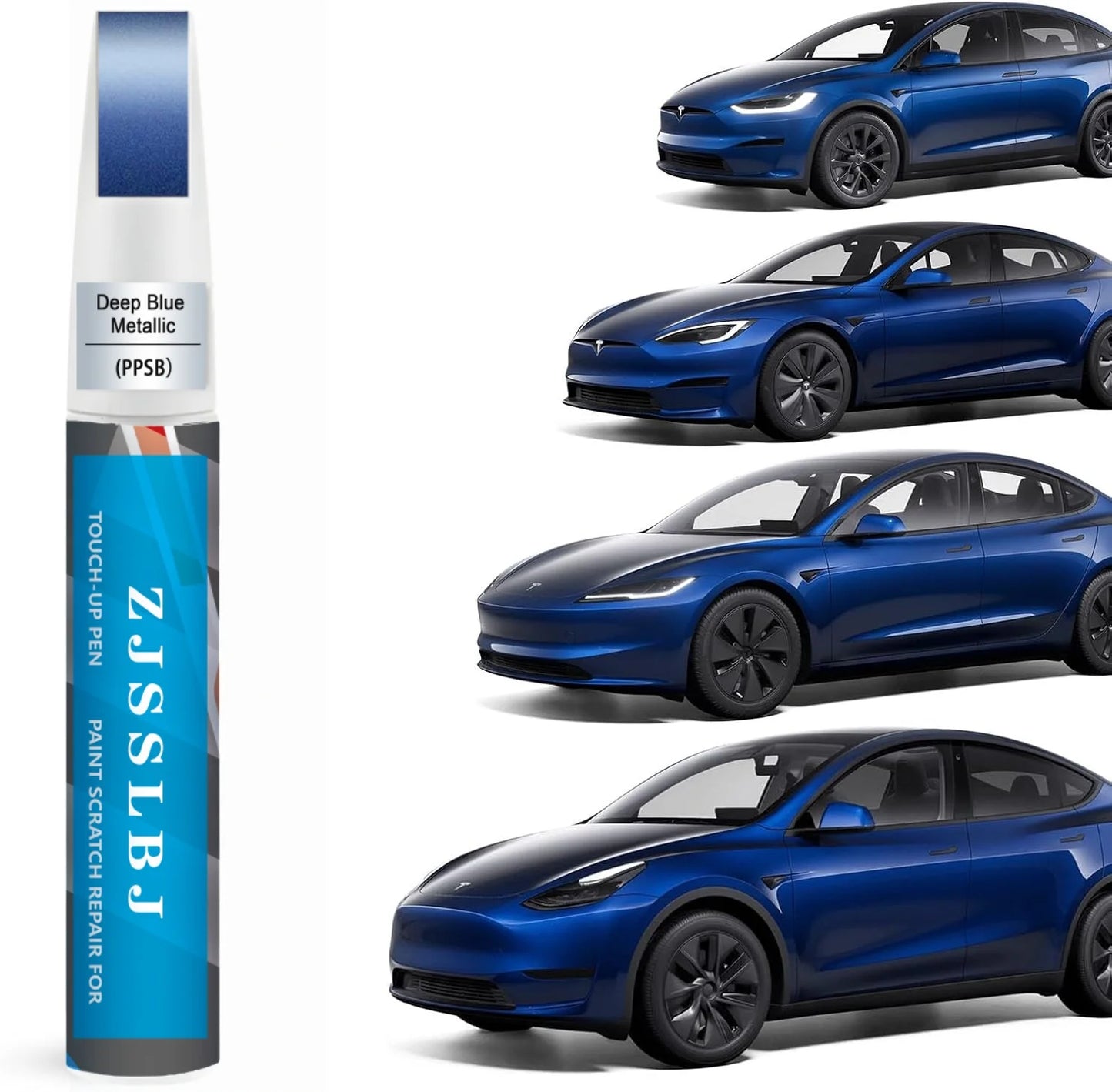 Tesla Touch-Up Paint Kit (Model 3/Y/S/X) – 2-in-1 Pen & Brush Scratch Repair, Color-Matched 12ml