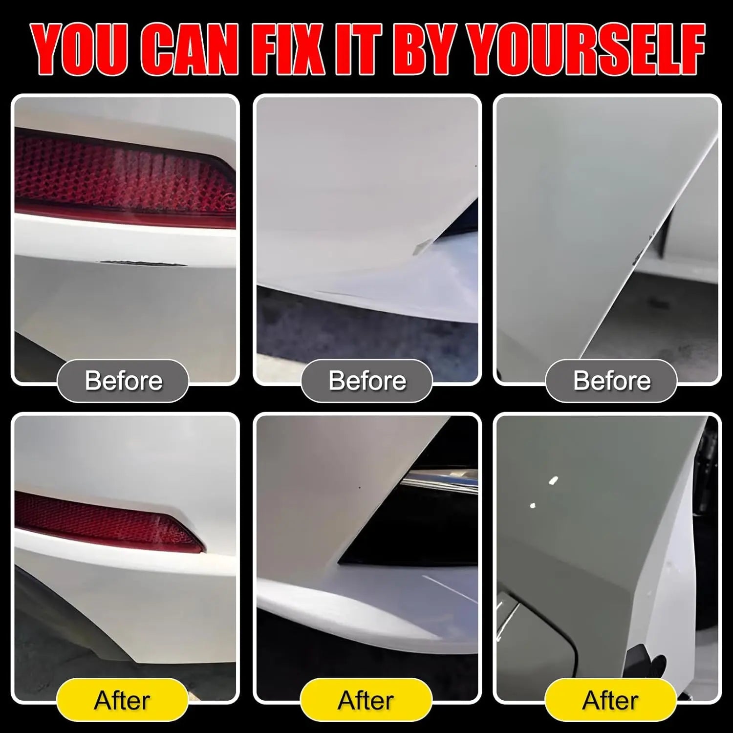 Tesla Touch-Up Paint Kit (Model 3/Y/S/X) – 2-in-1 Pen & Brush Scratch Repair, Color-Matched 12ml
