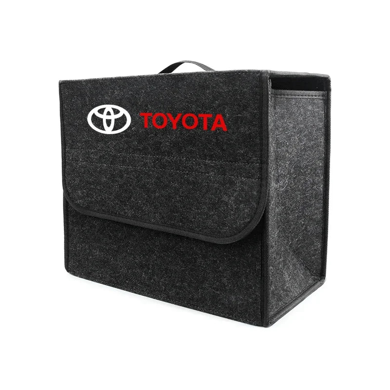 Foldable Felt Car Trunk Organizer – Collapsible Storage Box (Fits Toyota Corolla, Camry, RAV4, Yaris, Hilux & More)