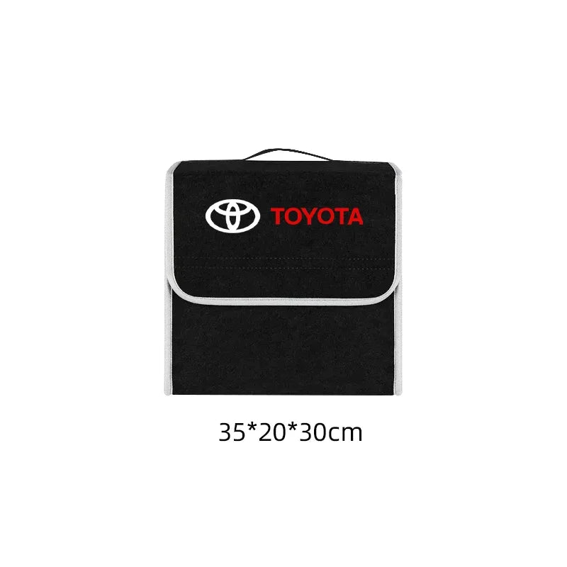 Foldable Felt Car Trunk Organizer – Collapsible Storage Box (Fits Toyota Corolla, Camry, RAV4, Yaris, Hilux & More)