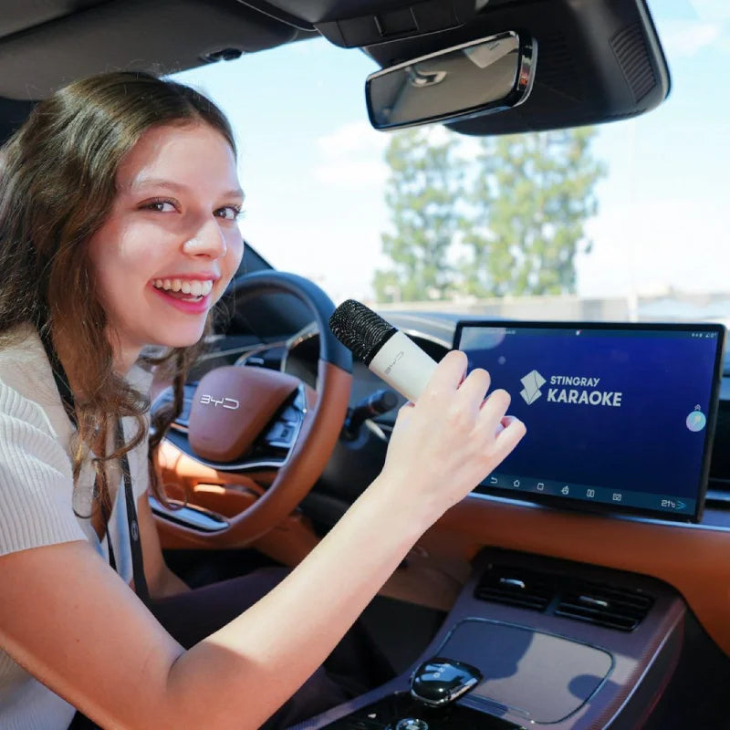 Puremic Karaoke Microphone System for BYD & DENZA – Wireless Car Karaoke with Millions of Songs for All BYD & DENZA Models