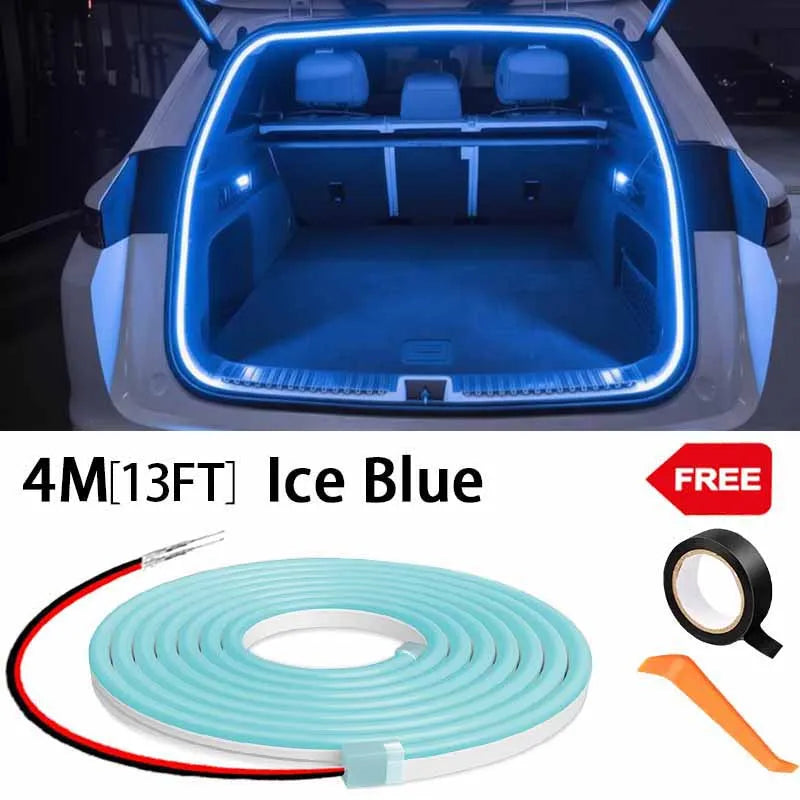 Auto-Sensing LED Boot Light Strip – Wiring-Free Ambient Trunk Lighting for All Cars