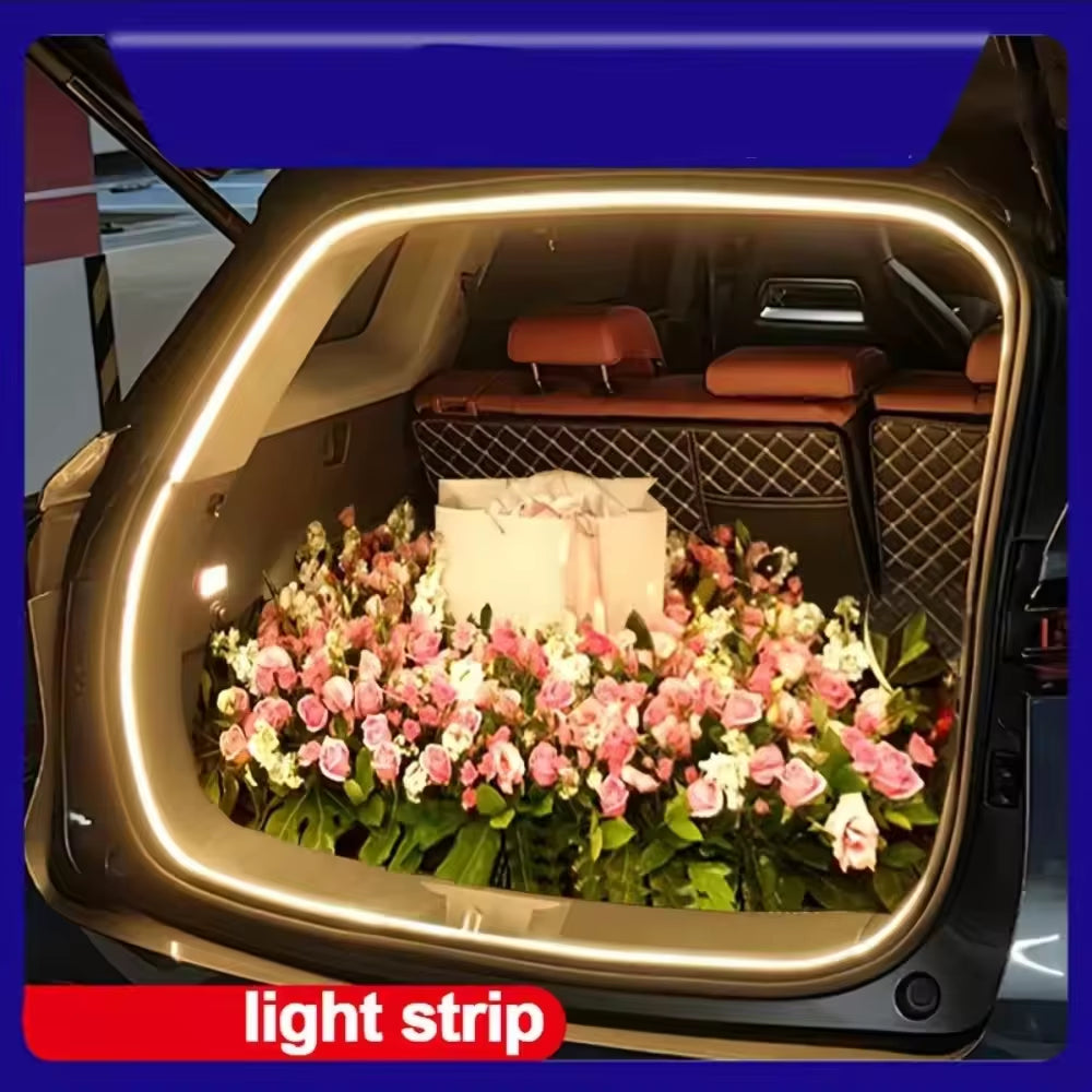 Auto-Sensing LED Boot Light Strip – Wiring-Free Ambient Trunk Lighting for All Cars