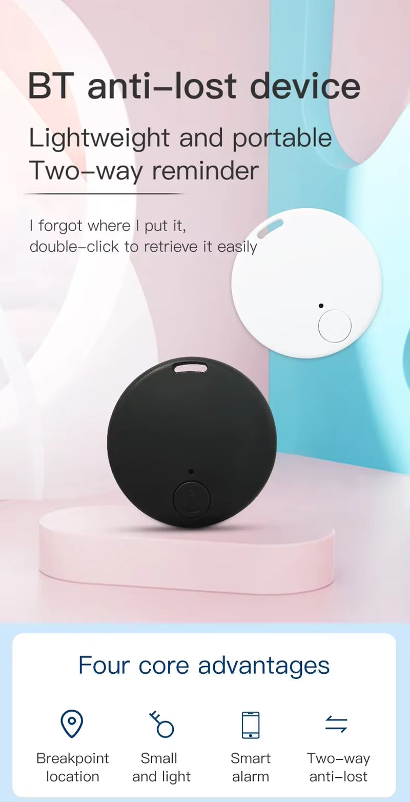 Mini GPS Bluetooth Anti-Loss Tracker – Coin-Sized Magnetic Vehicle & Asset Locator with 6-Month Battery Life