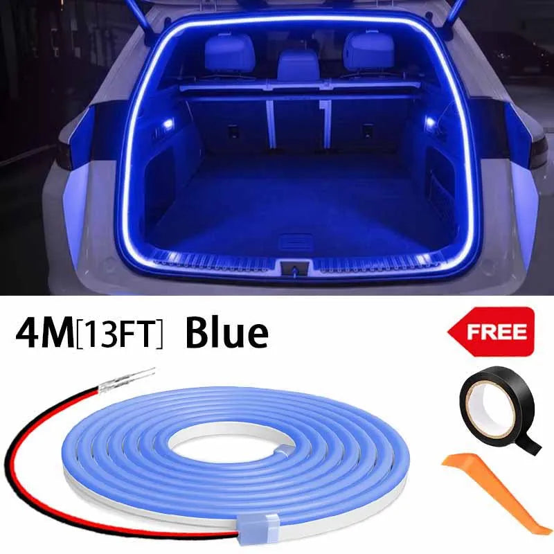 Auto-Sensing LED Boot Light Strip – Wiring-Free Ambient Trunk Lighting for All Cars